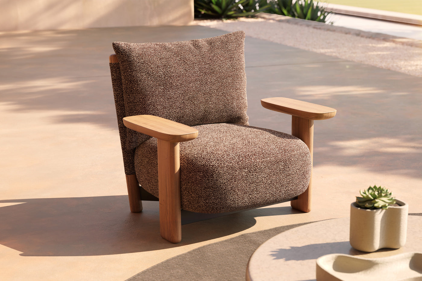 Vondom Milos Wood Lounge Chair