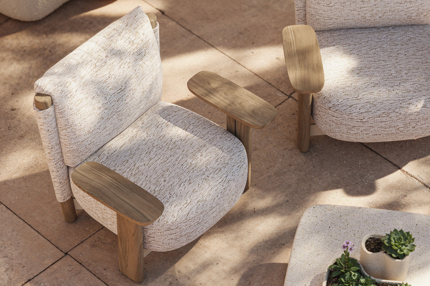 Vondom Milos Wood Lounge Chair