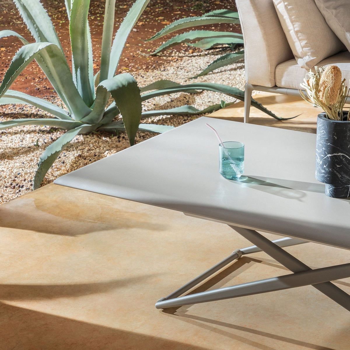 Zebra Rechthoekige Up&Down Tafel