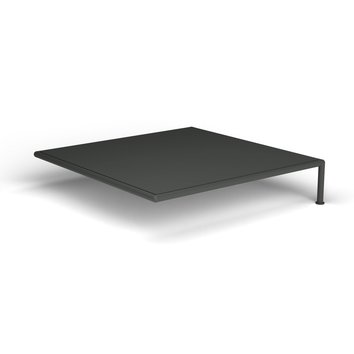 Roè Vierkante Zijsalontafel - Metallic Grey