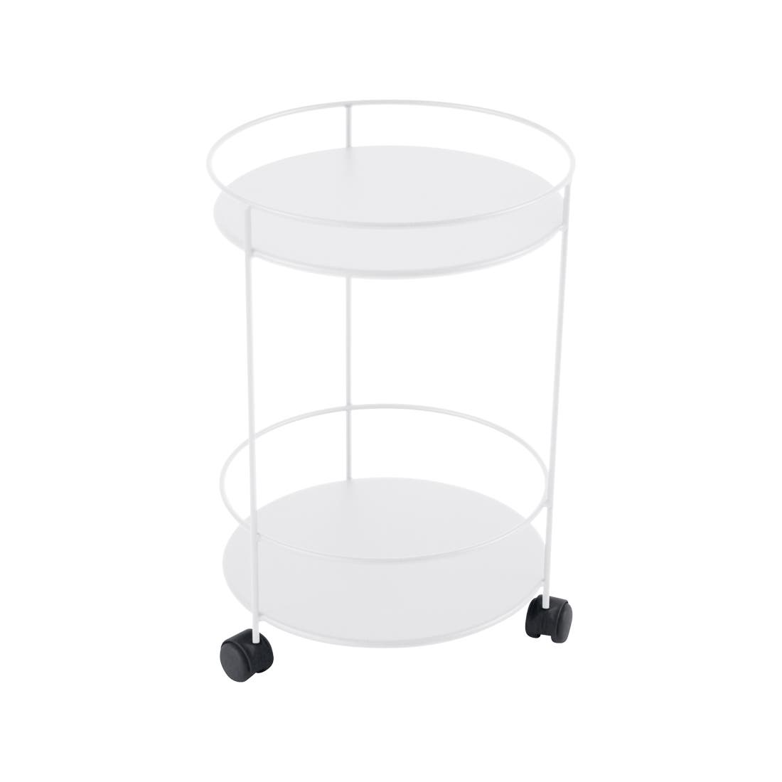 Tablette à roulettes Guinguette Small avec double plateau