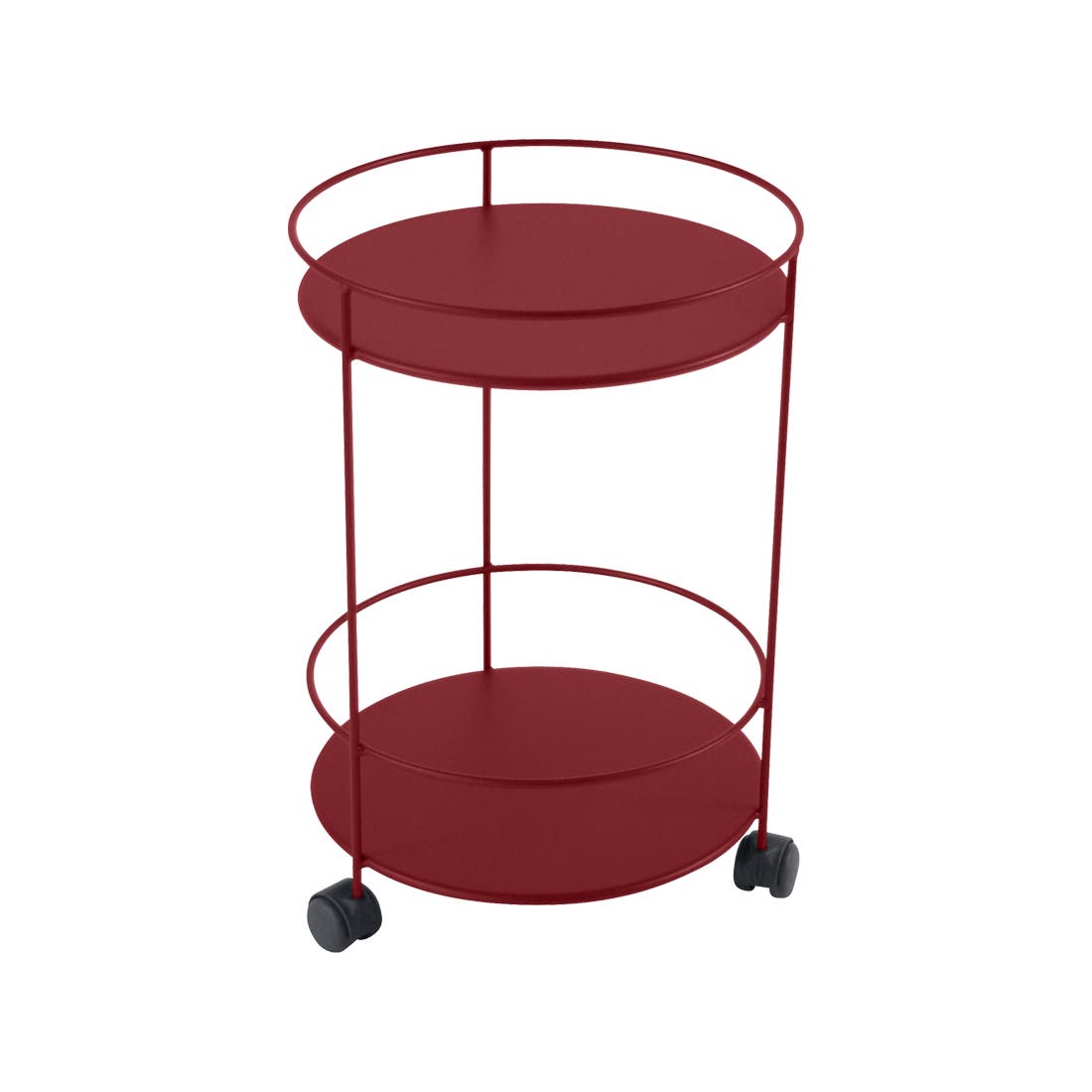 Tablette à roulettes Guinguette Small avec double plateau