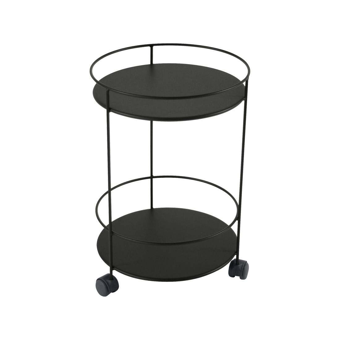 Tablette à roulettes Guinguette Small avec double plateau