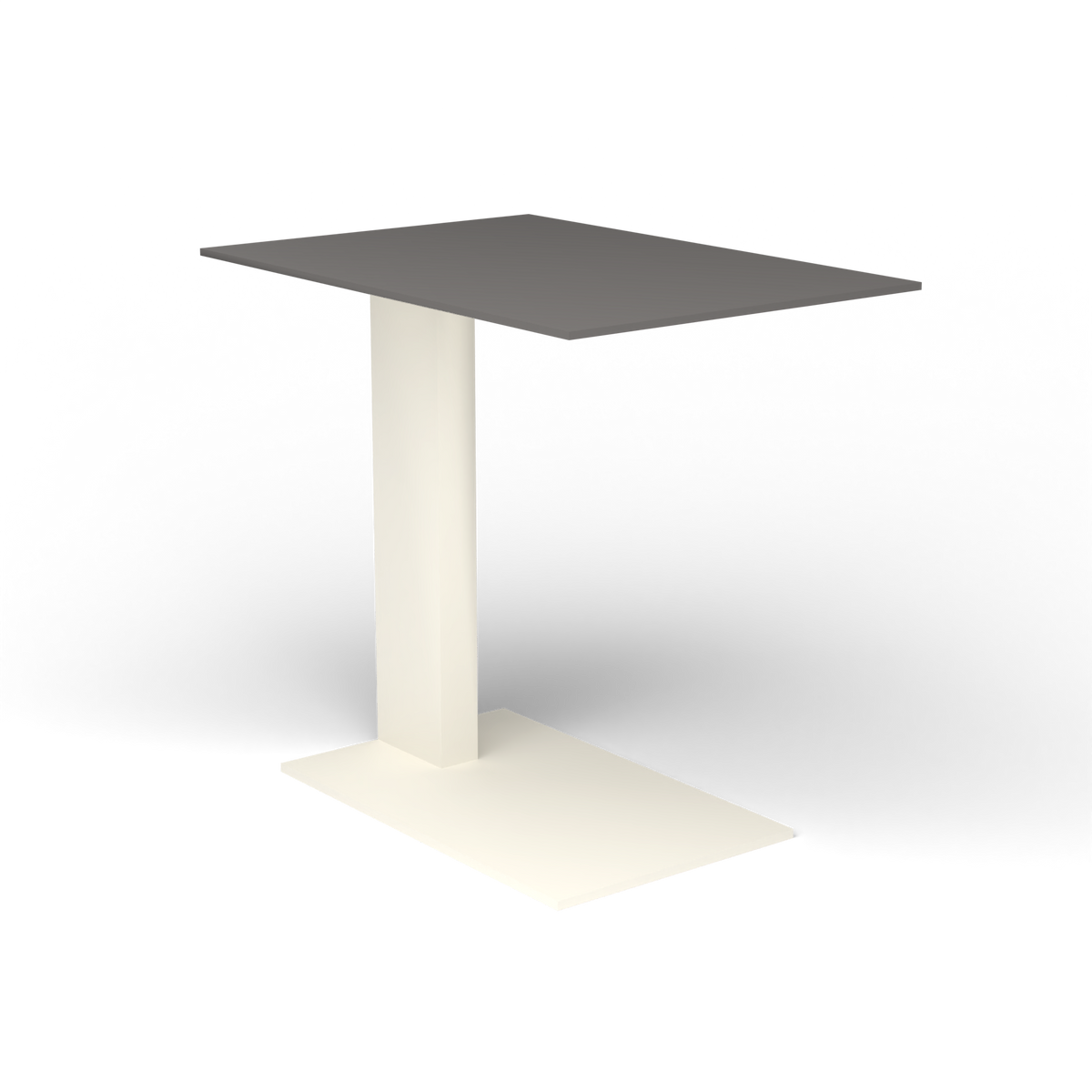 Solaris Evo Bijzettafel - Antique White, Aluminium speckled Anthracite