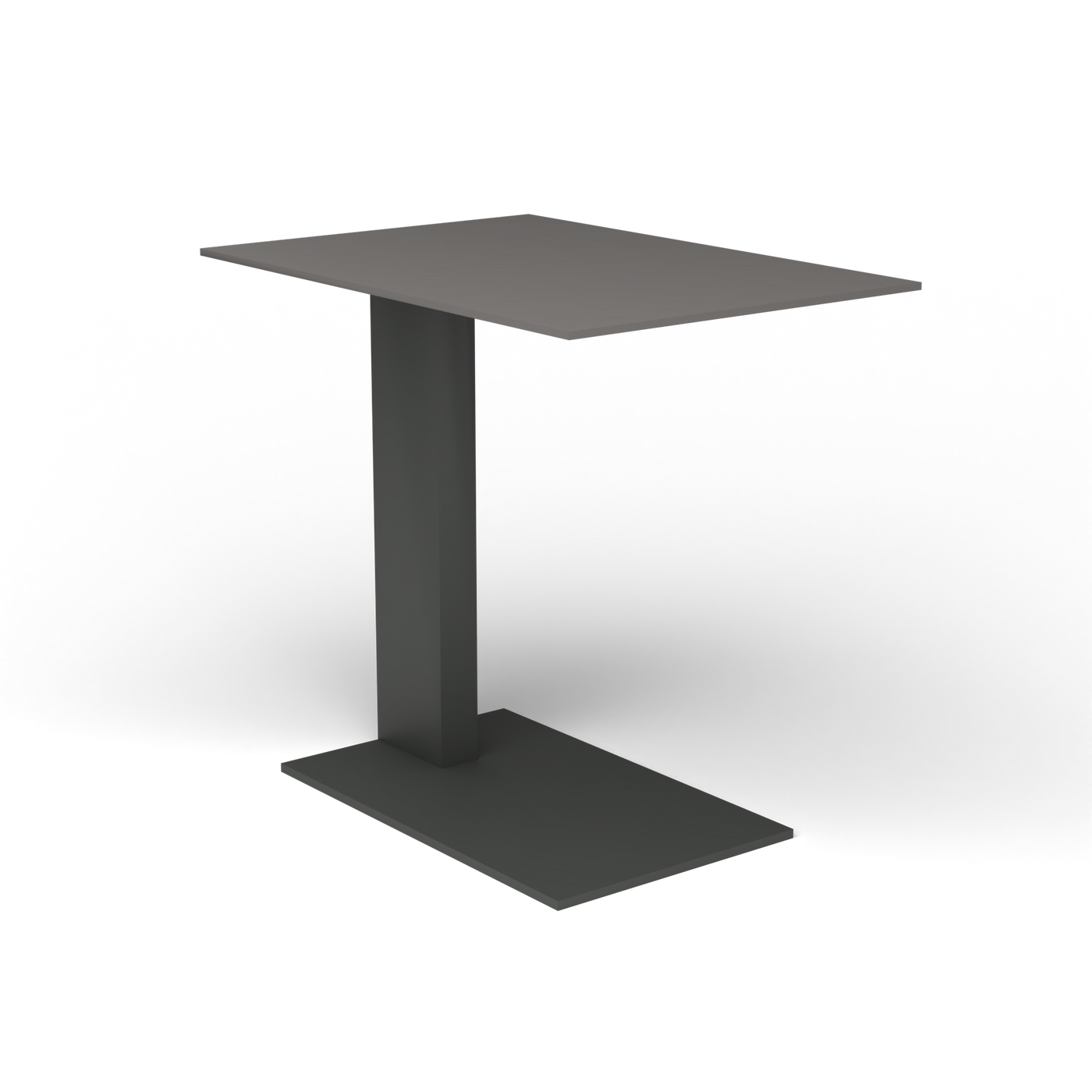 Solaris Evo Bijzettafel - Metallic Grey, Aluminium speckled Anthracite