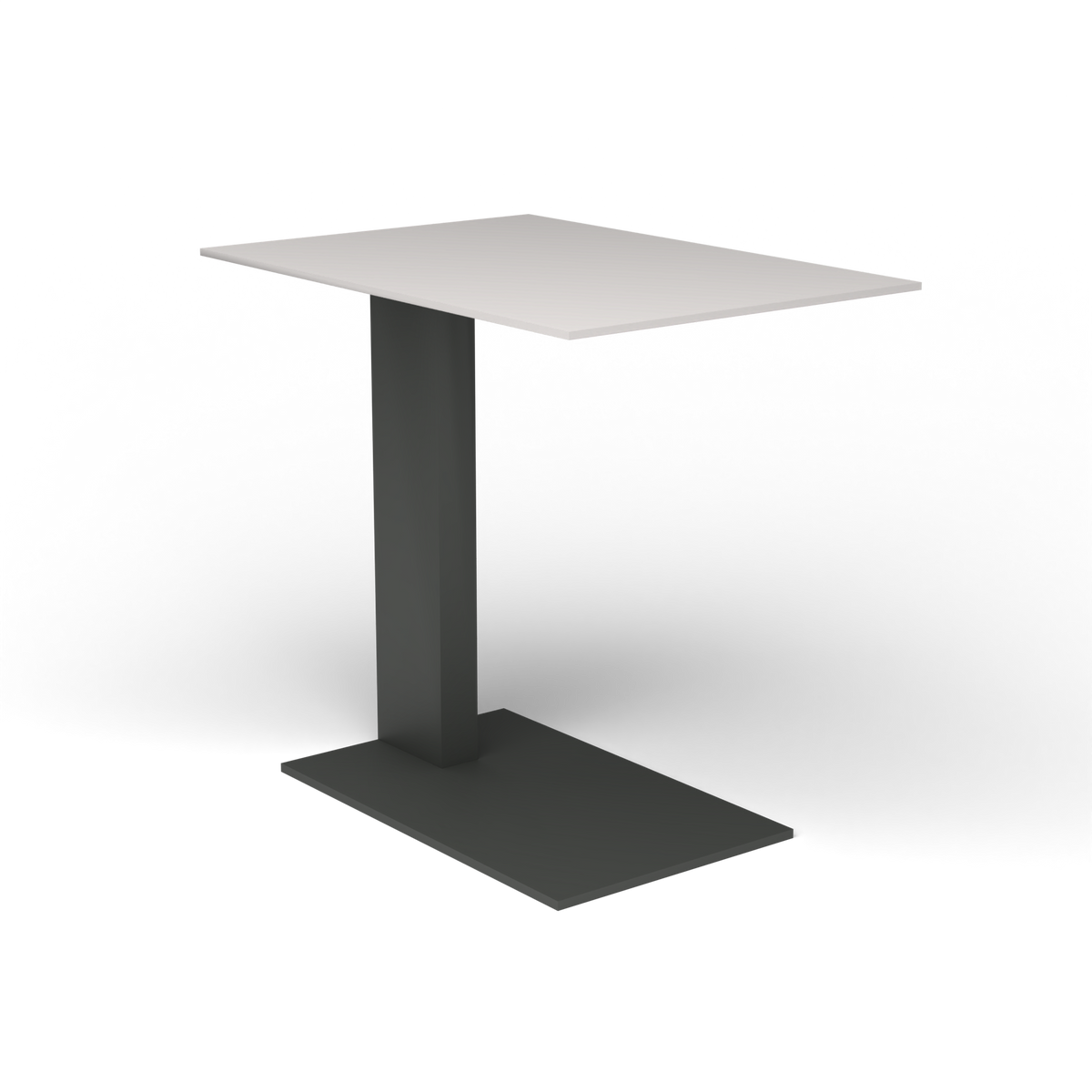 Solaris Evo Bijzettafel - Metallic Grey, Aluminium speckled Grey