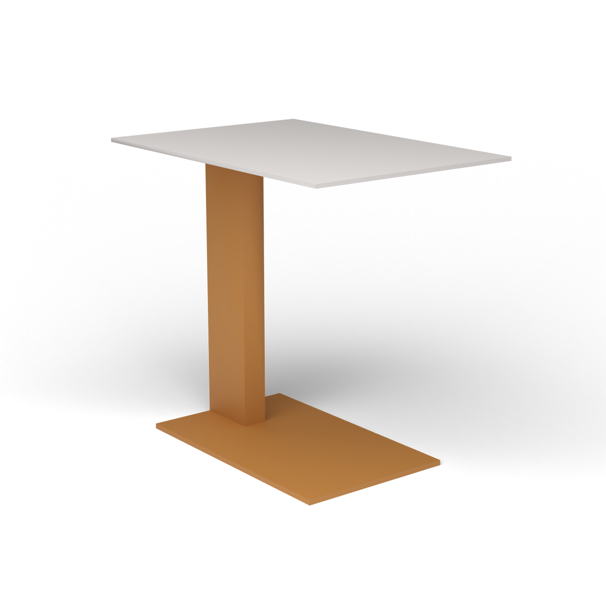Solaris Evo Bijzettafel - Mustard Yellow, Aluminium speckled Grey