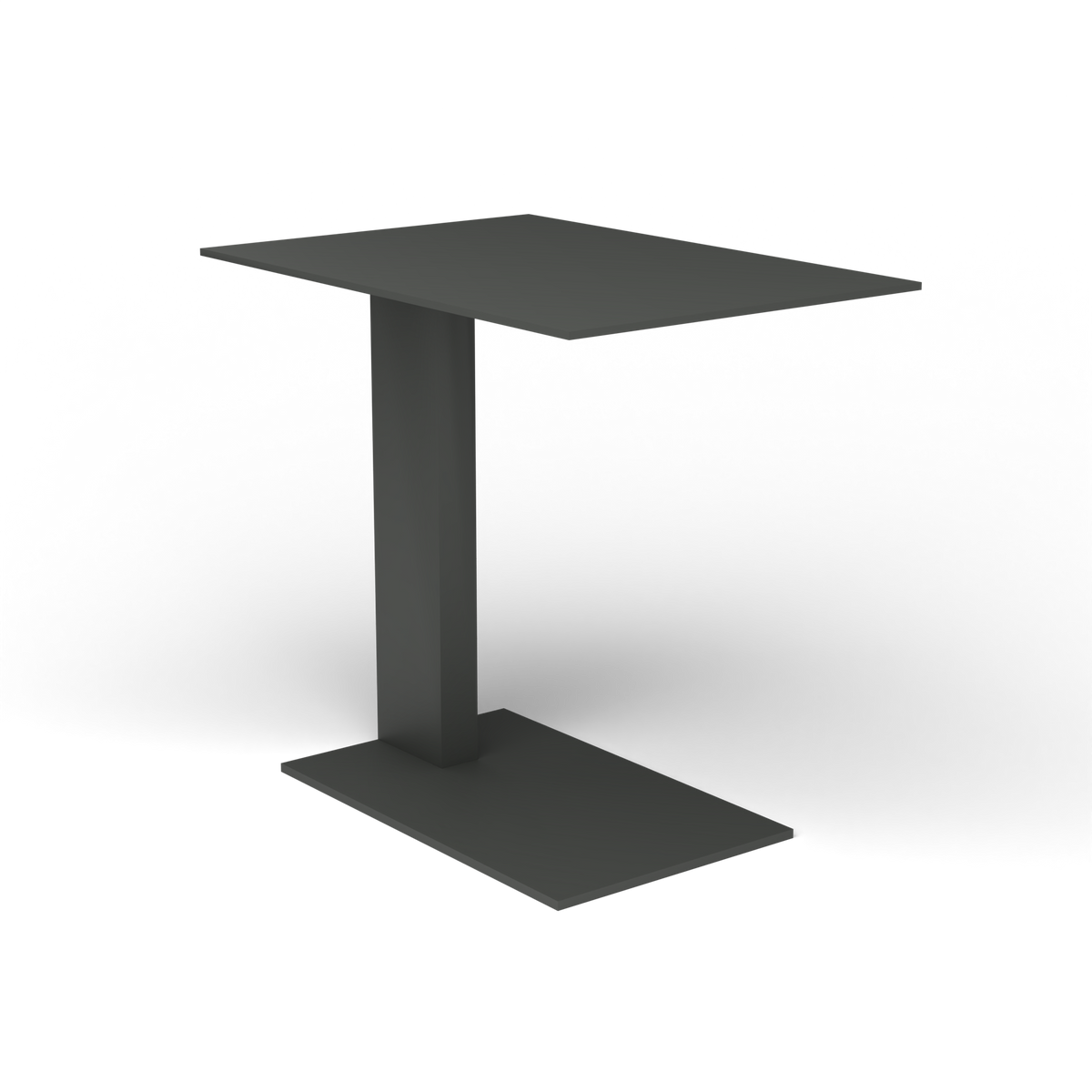 Solaris Evo Bijzettafel - Metallic Grey, Gelakt aluminium (volgt onderstelkleur)