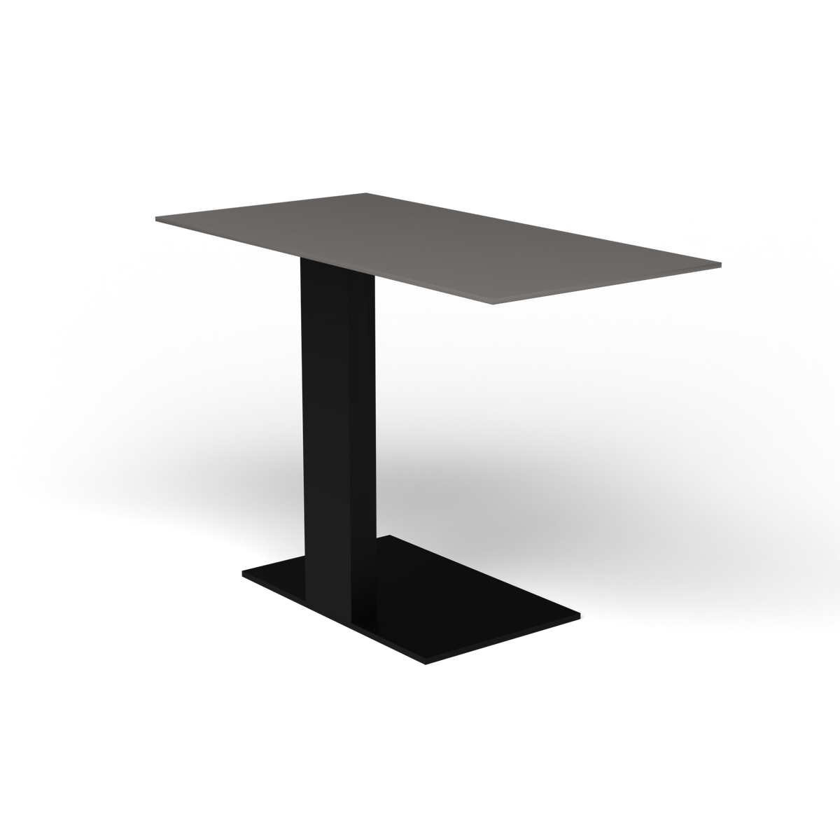 Solaris Evo Bijzettafel - Black, Aluminium speckled Anthracite