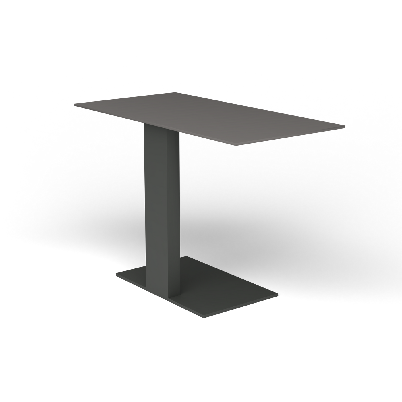 Solaris Evo Bijzettafel - Metallic Grey, Aluminium speckled Anthracite