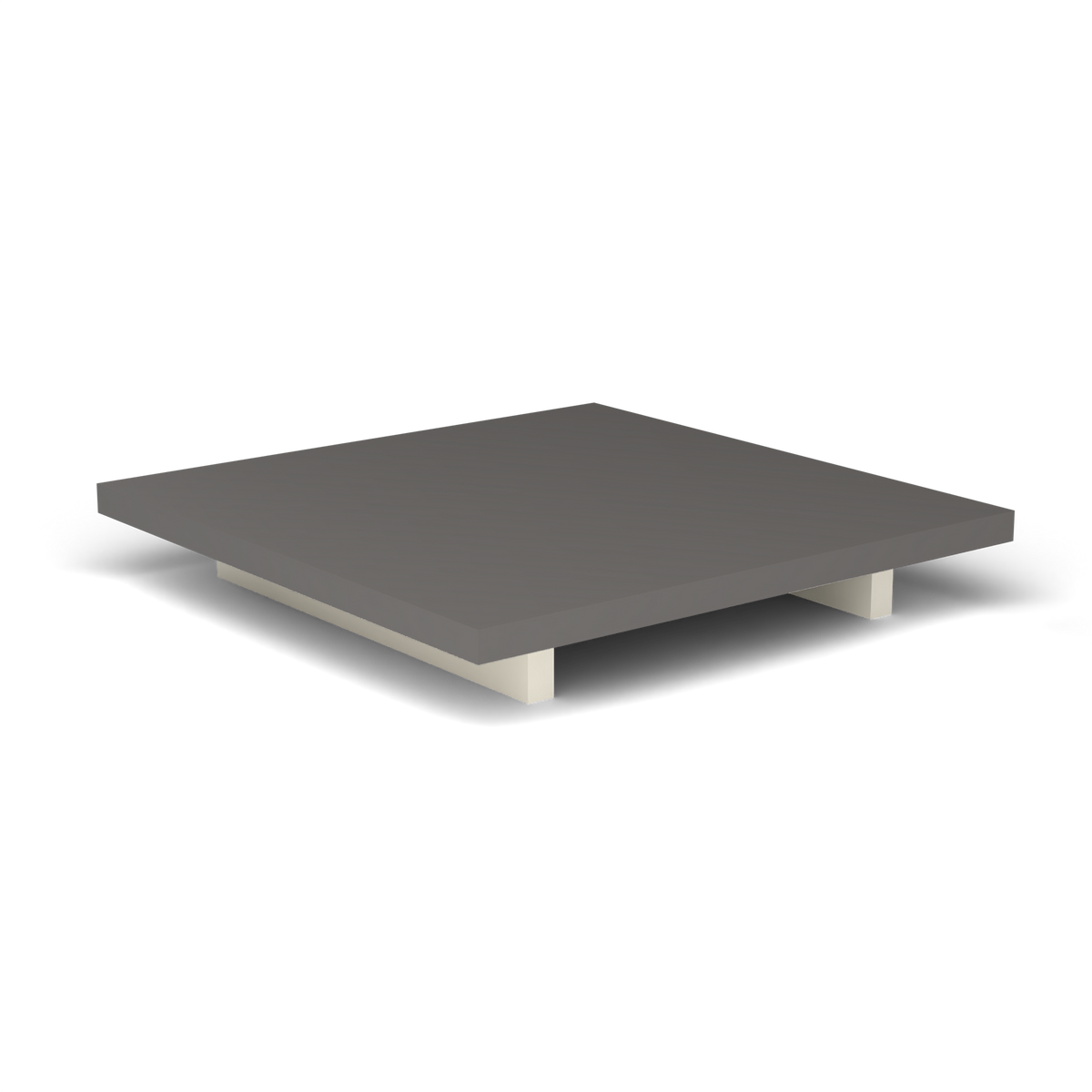 Solaris Evo Vierkante Salontafel - Antique White, Aluminium speckled Anthracite
