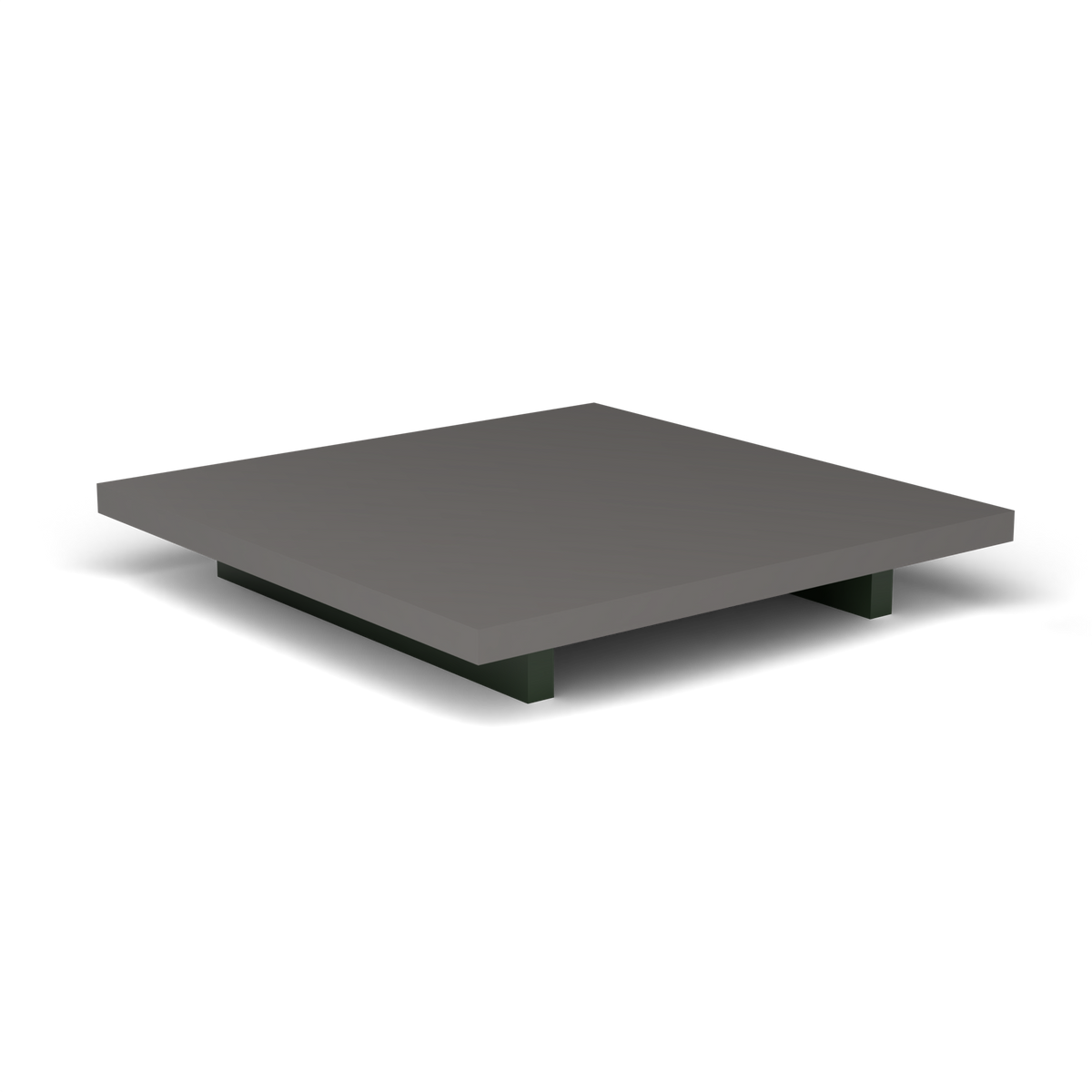 Solaris Evo Vierkante Salontafel - Bottle Green, Aluminium speckled Anthracite