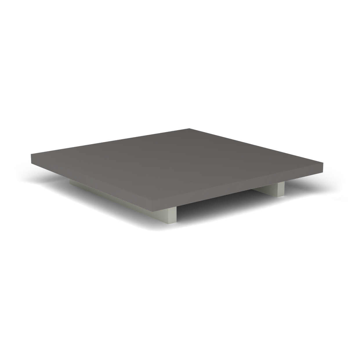 Solaris Evo Vierkante Salontafel - Powder Grey, Aluminium speckled Anthracite