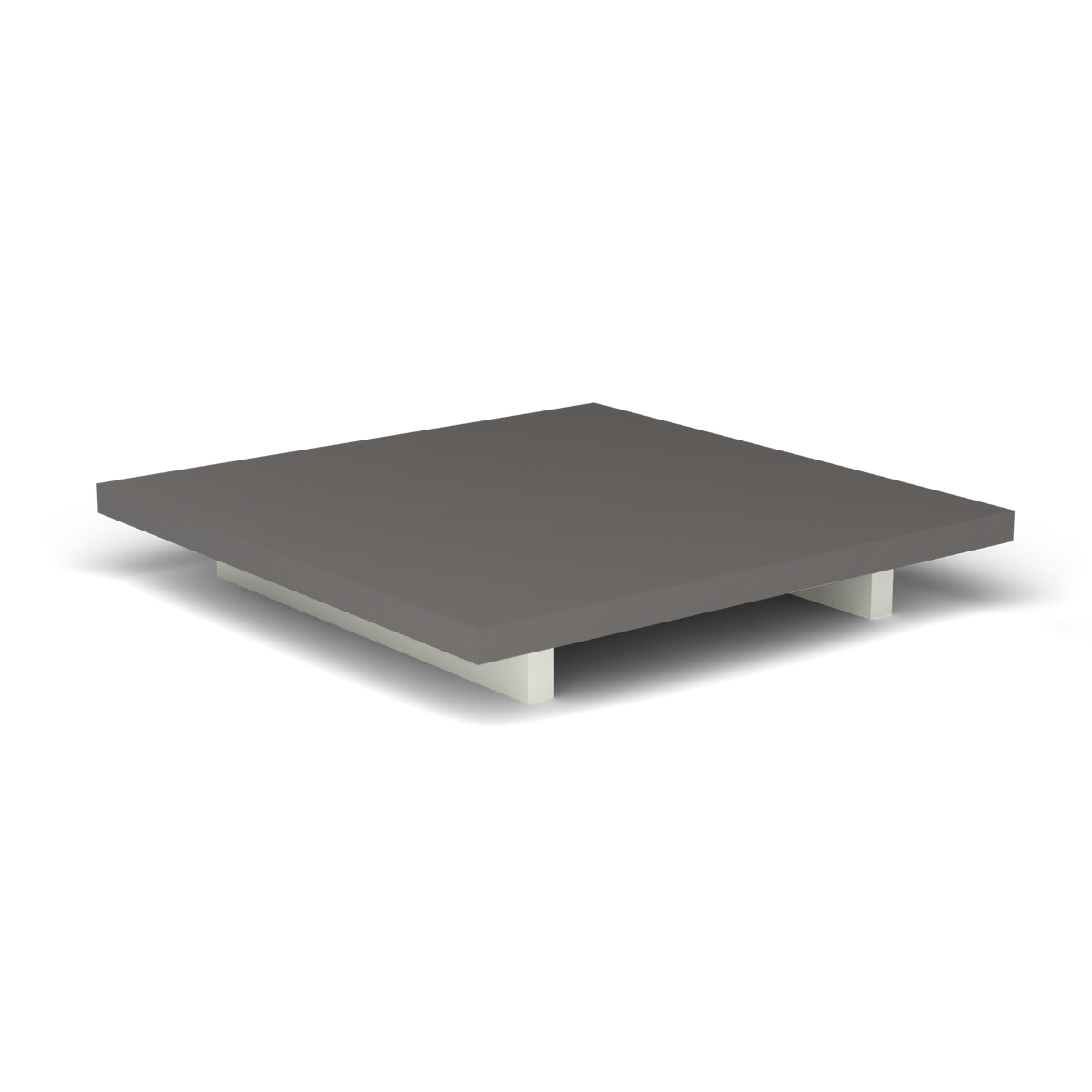 Solaris Evo Vierkante Salontafel - White, Aluminium speckled Anthracite