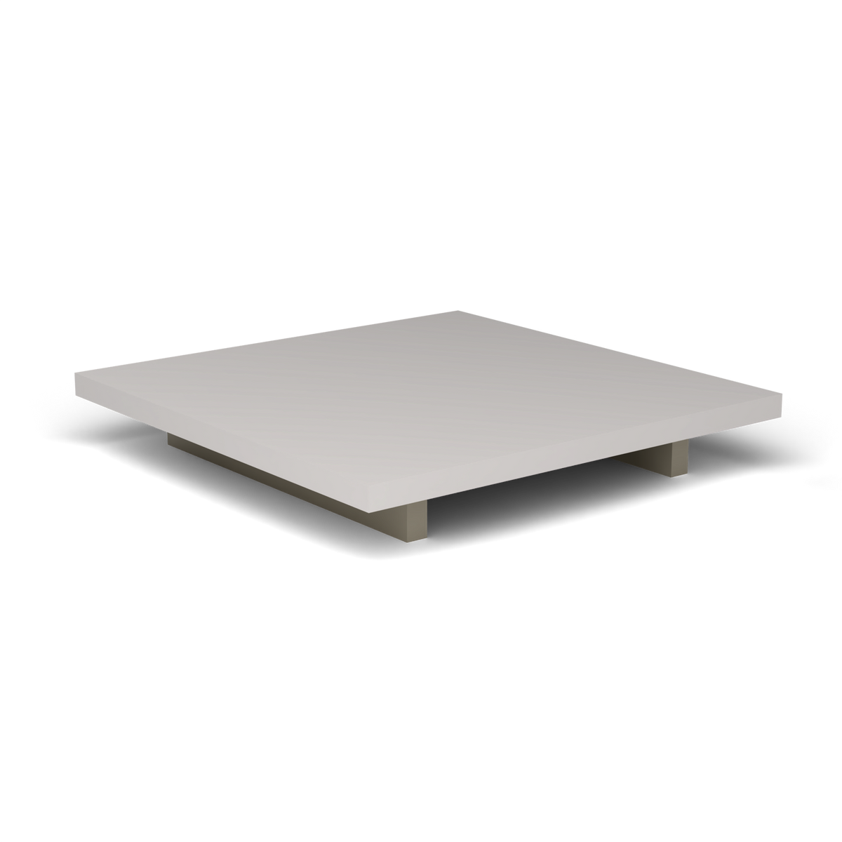 Solaris Evo Vierkante Salontafel - Pearly Gold, Aluminium speckled Grey