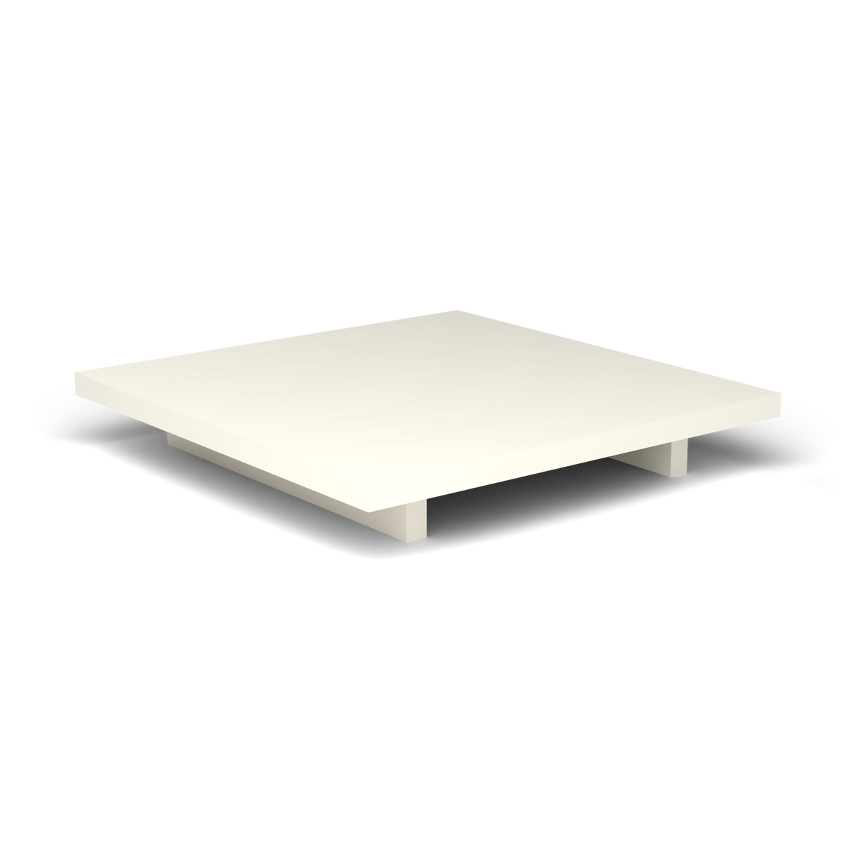 Solaris Evo Vierkante Salontafel - Antique White, Gelakt aluminium (volgt onderstelkleur)