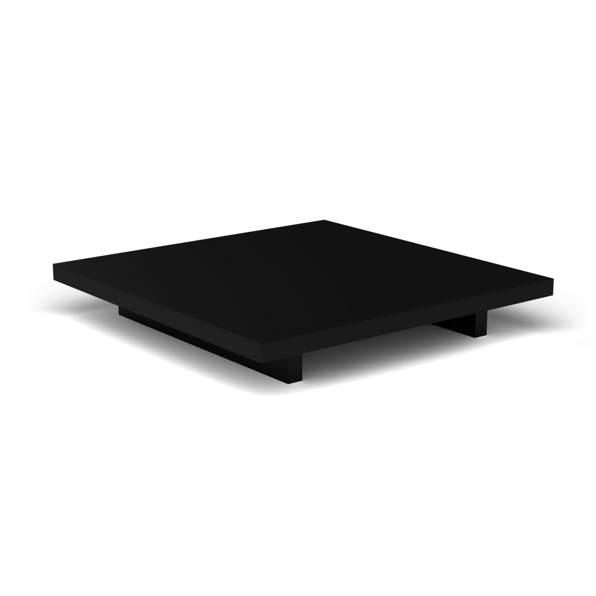 Solaris Evo Vierkante Salontafel - Black, Gelakt aluminium (volgt onderstelkleur)