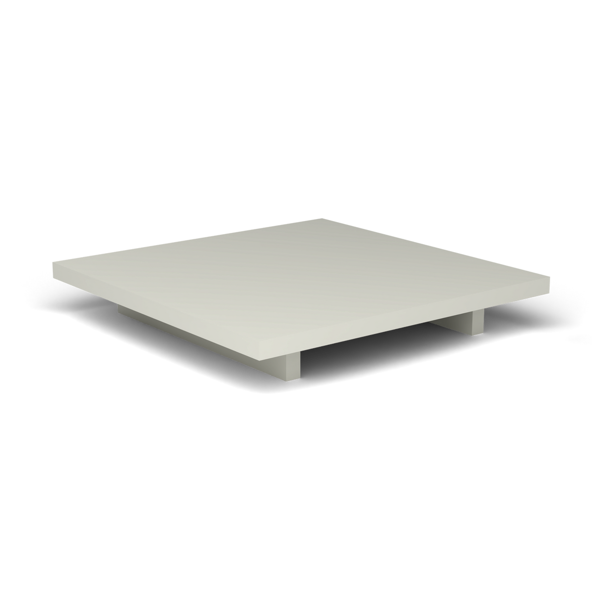 Solaris Evo Vierkante Salontafel - Powder Grey, Gelakt aluminium (volgt onderstelkleur)