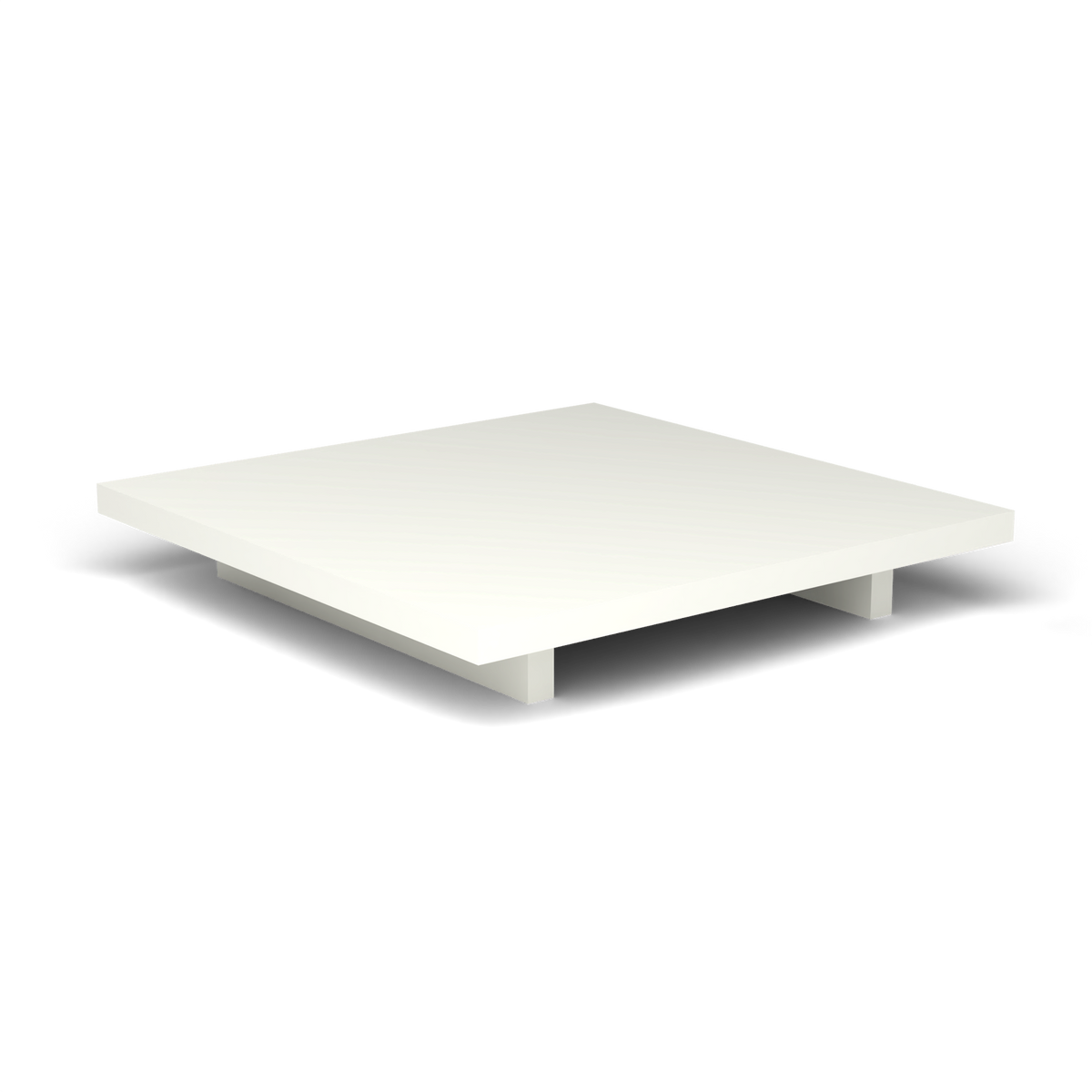 Solaris Evo Vierkante Salontafel - White, Gelakt aluminium (volgt onderstelkleur)