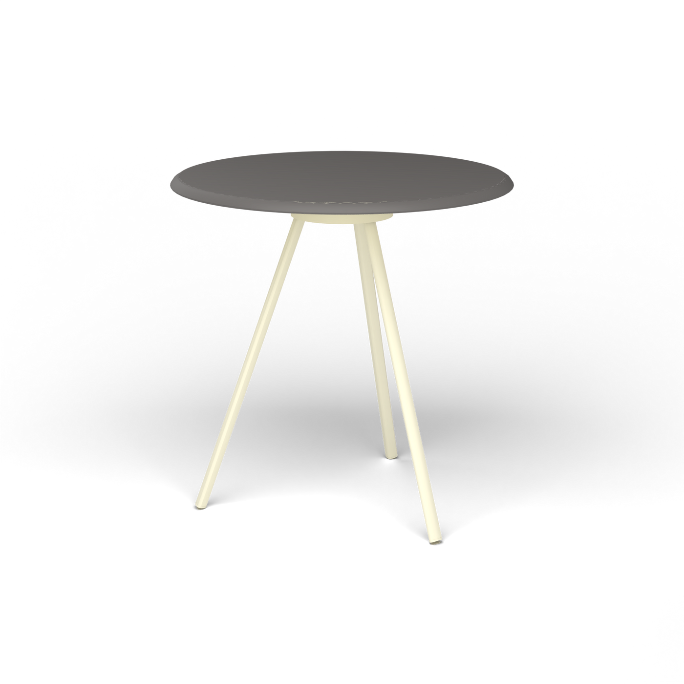 Zebra Tafel - Rond Ø 72 cm, speckled Anthracite, Butter White