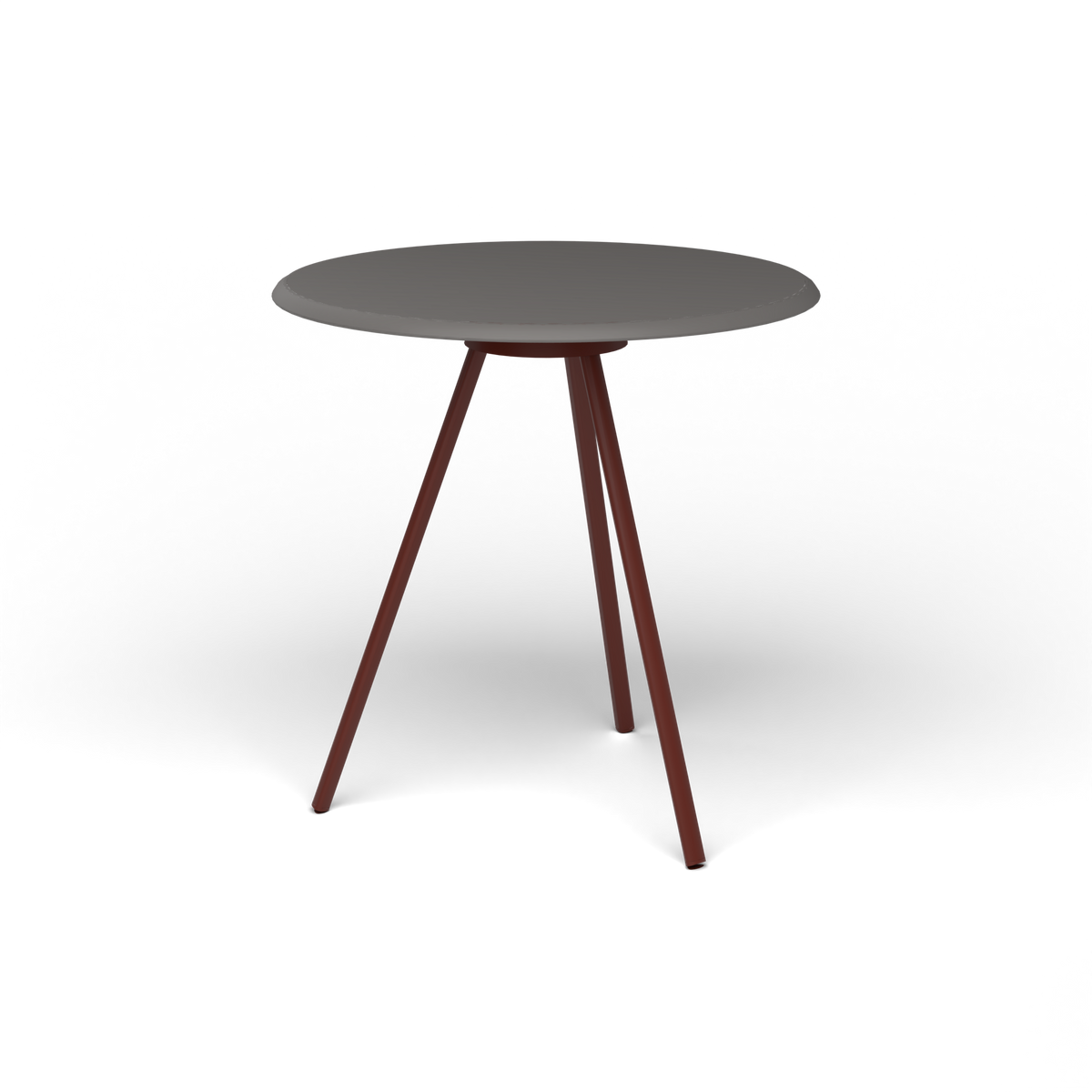 Zebra Tafel - Rond Ø 72 cm, speckled Anthracite, Chestnut Brown