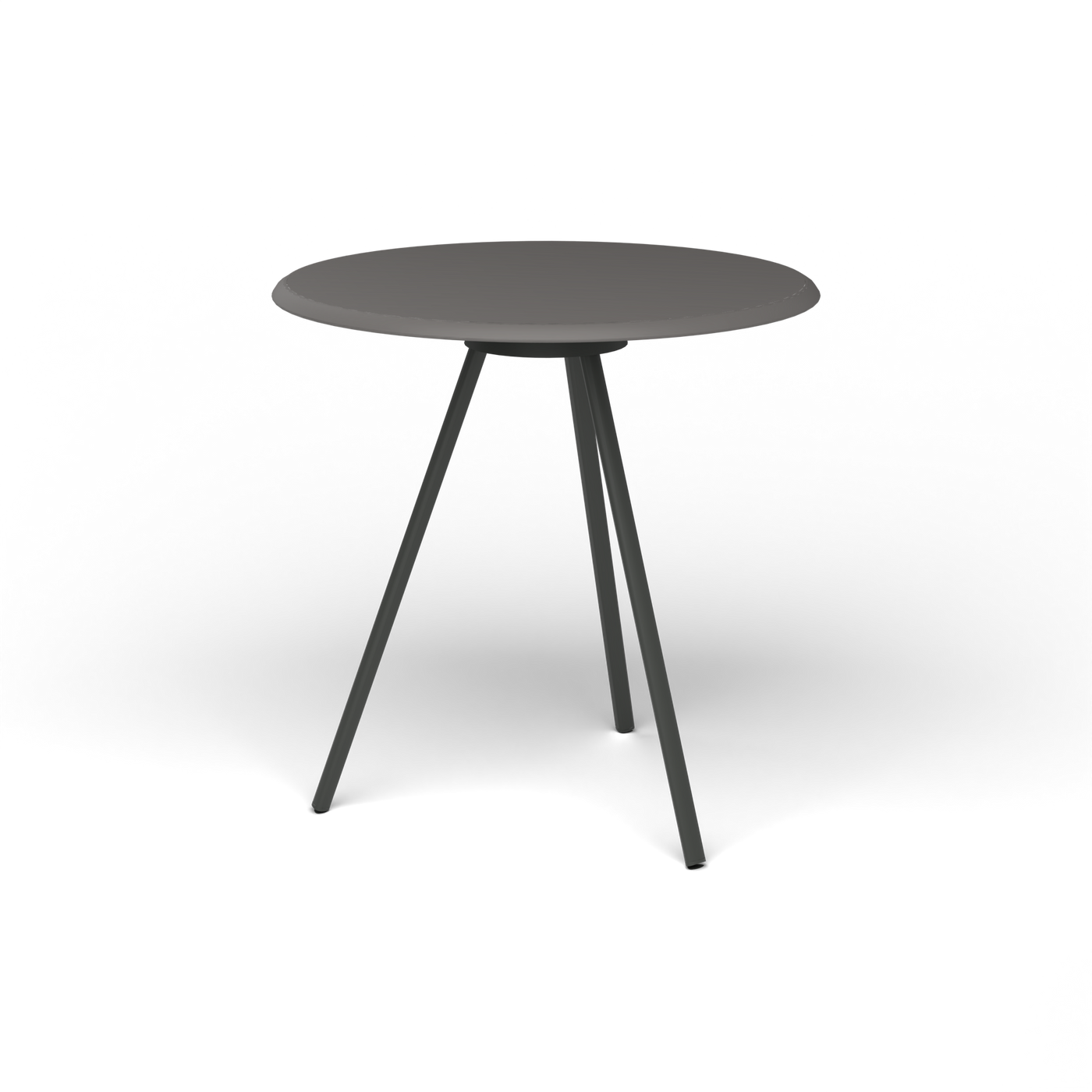 Zebra Tafel - Rond Ø 72 cm, speckled Anthracite, Metallic Grey