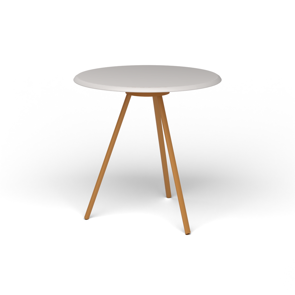 Zebra Tafel - Rond Ø 72 cm, speckled Grey, Mustard Yellow