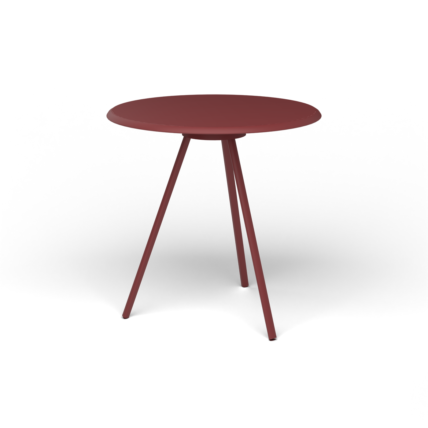 Zebra Tafel - Rond Ø 72 cm, gelakt aluminium, Autumn Red