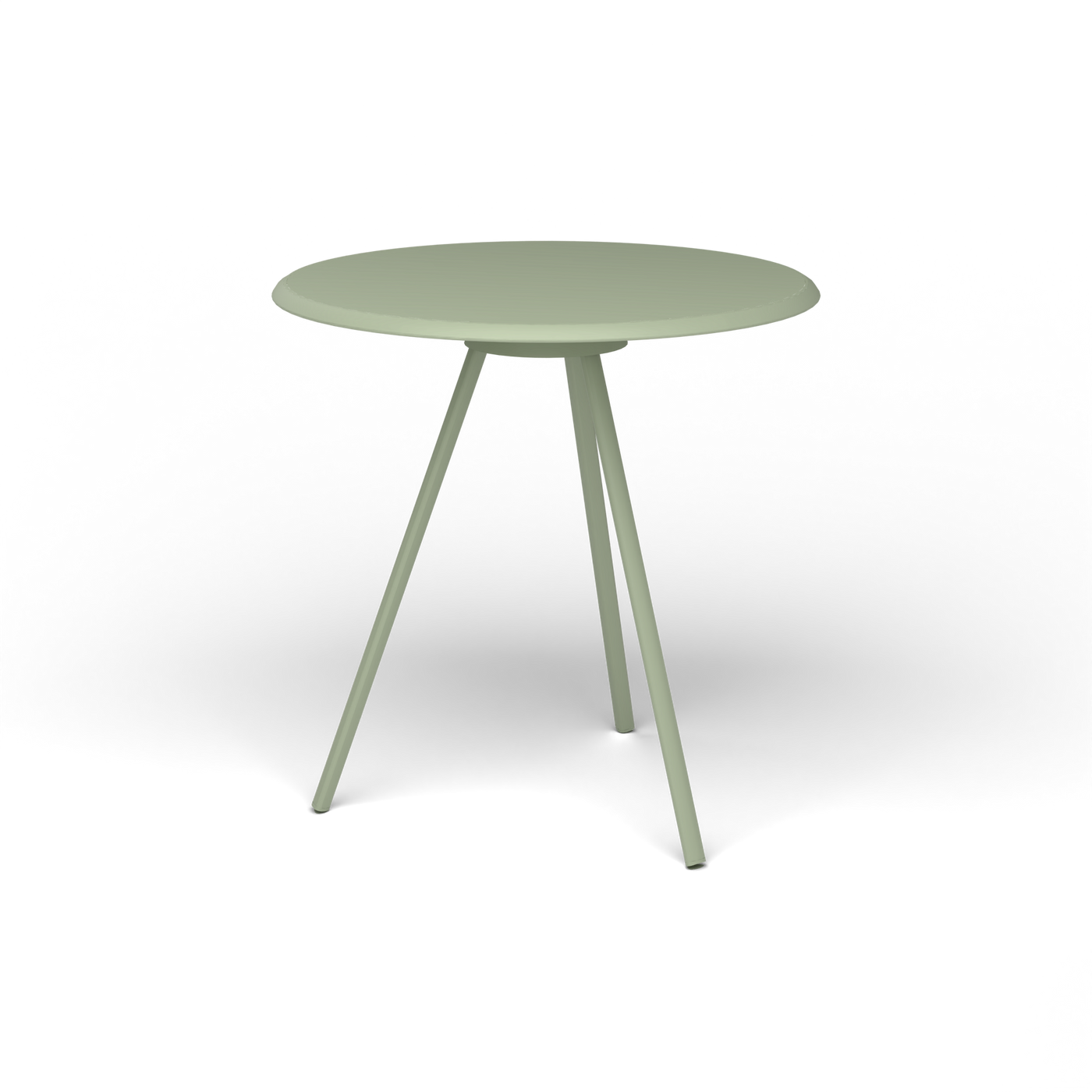 Zebra Tafel - Rond Ø 72 cm, gelakt aluminium, Green Tea