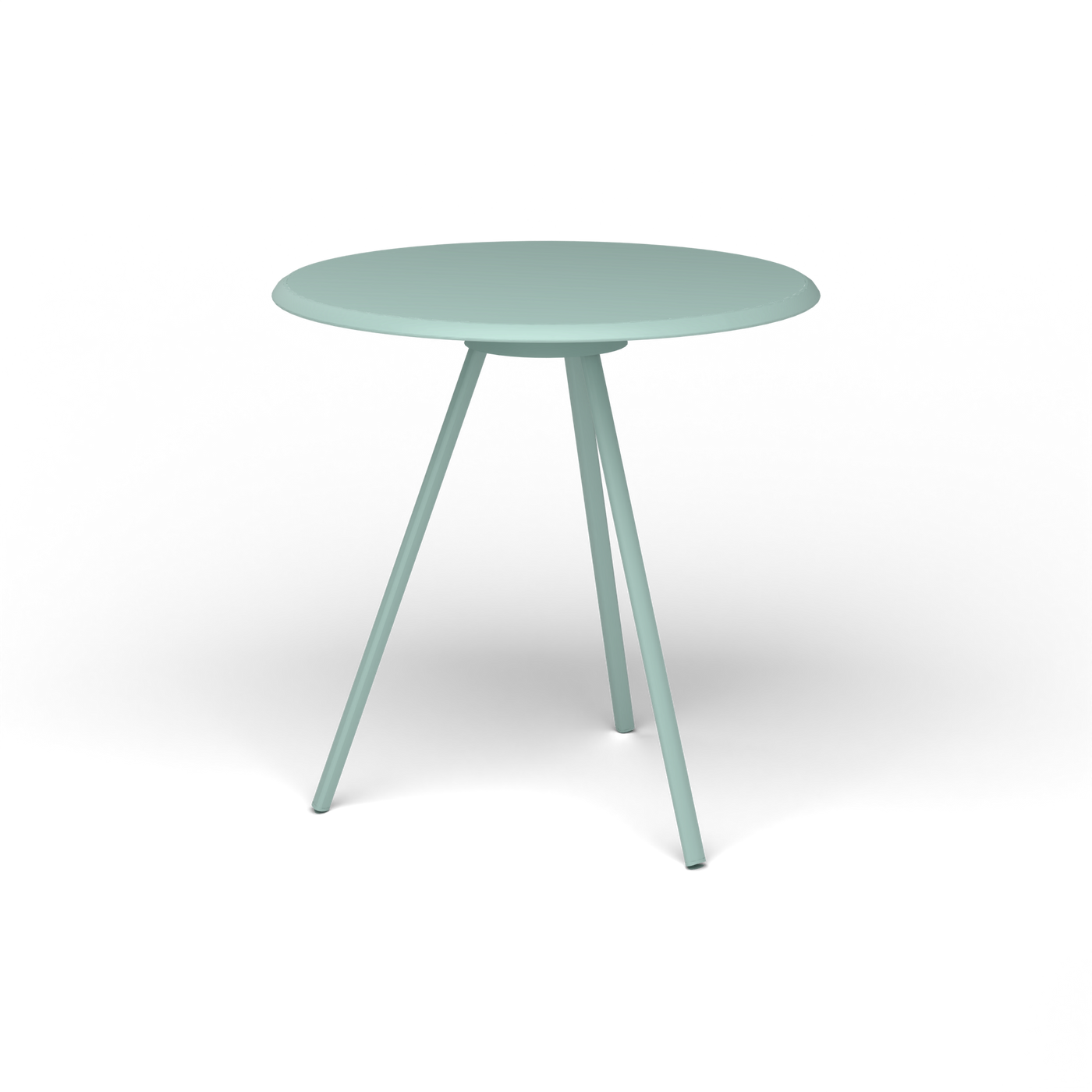 Zebra Tafel - Rond Ø 72 cm, gelakt aluminium, Light Blue