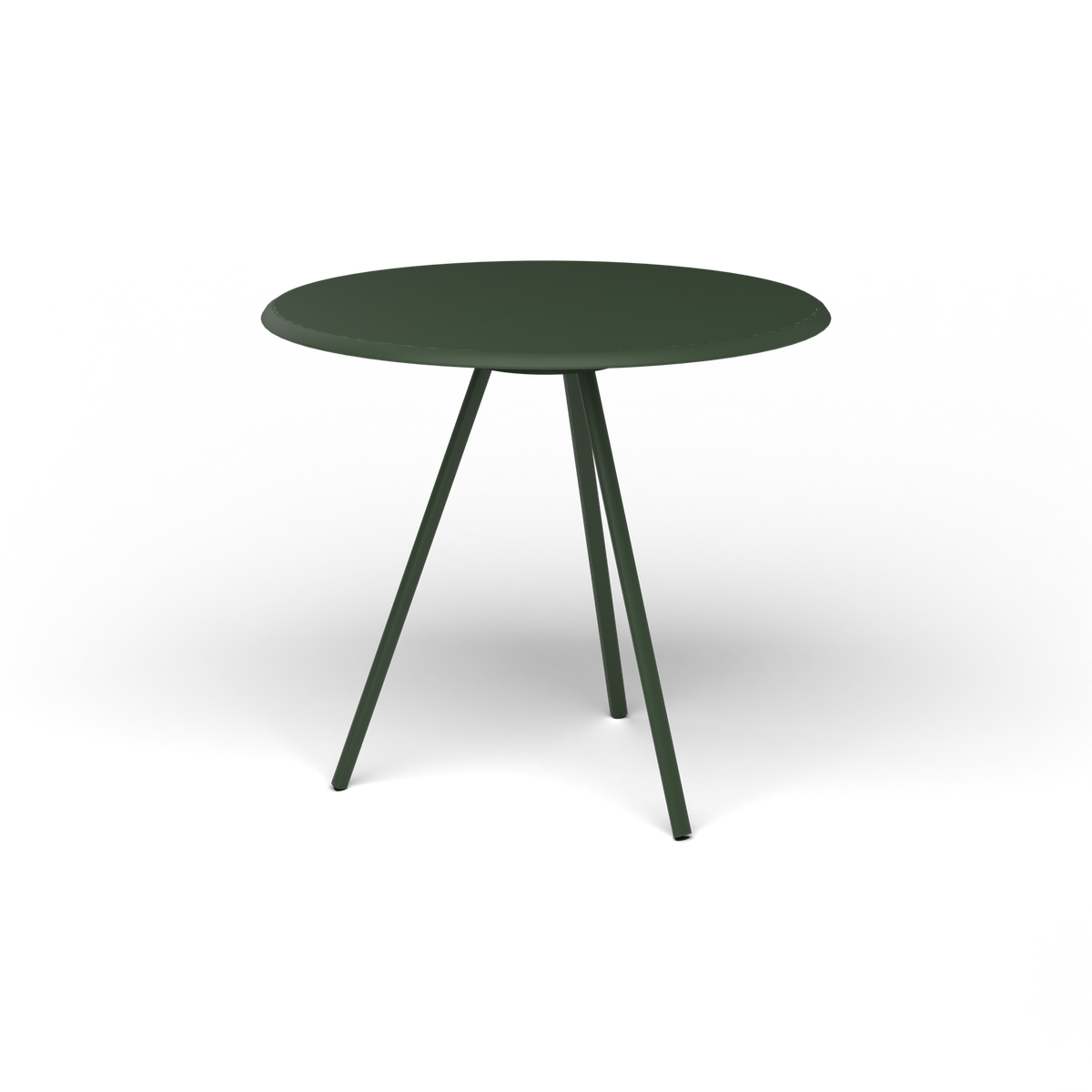 Zebra Tafel - Rond Ø 82 cm, gelakt aluminium, Bottle Green