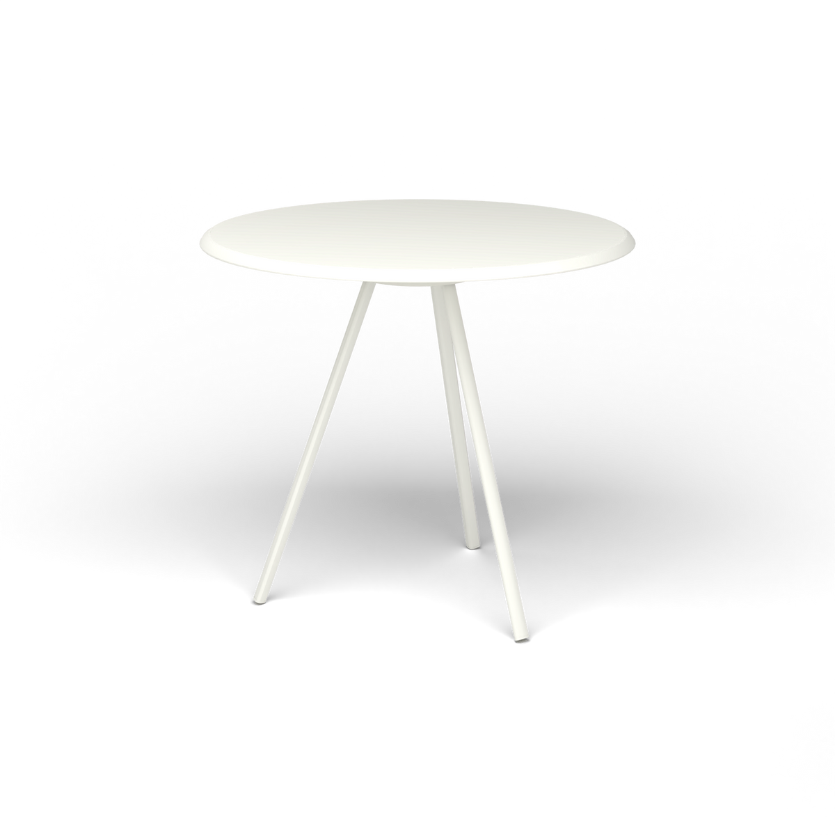 Zebra Tafel - Rond Ø 82 cm, gelakt aluminium, White