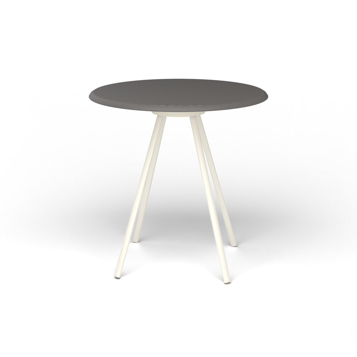 Zebra Tafel - Rond Ø 72 cm, speckled Anthracite, Antique White