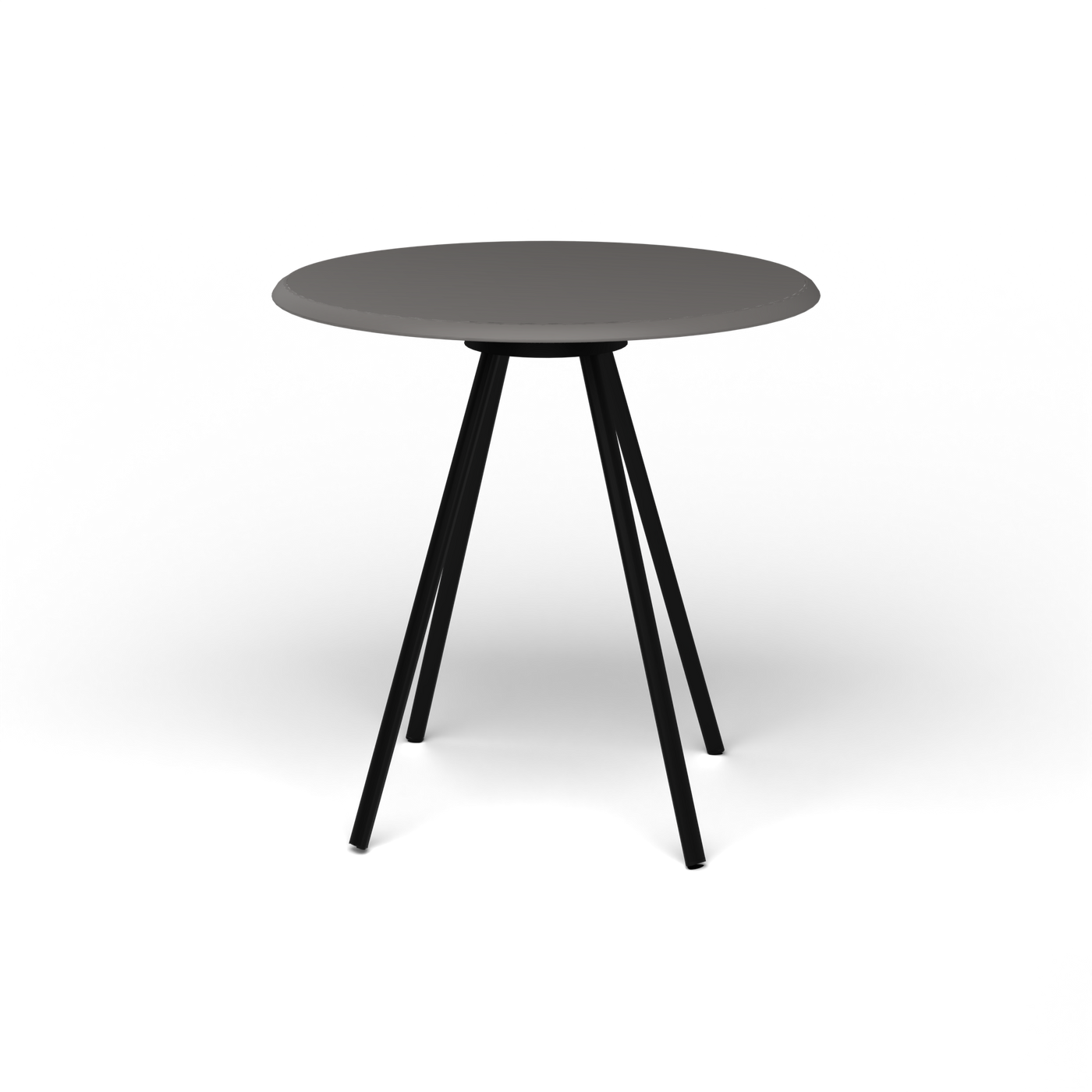 Zebra Tafel - Rond Ø 72 cm, speckled Anthracite, Black