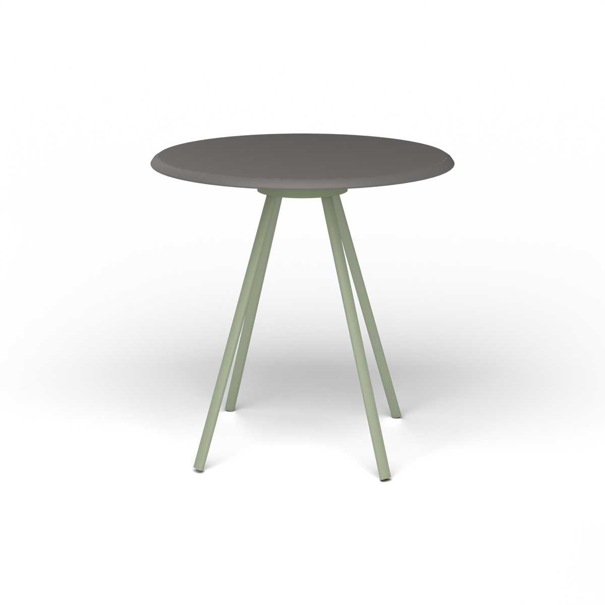 Zebra Tafel - Rond Ø 72 cm, speckled Anthracite, Green Tea