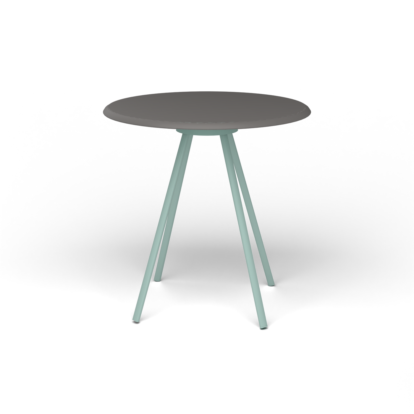 Zebra Tafel - Rond Ø 72 cm, speckled Anthracite, Light Blue