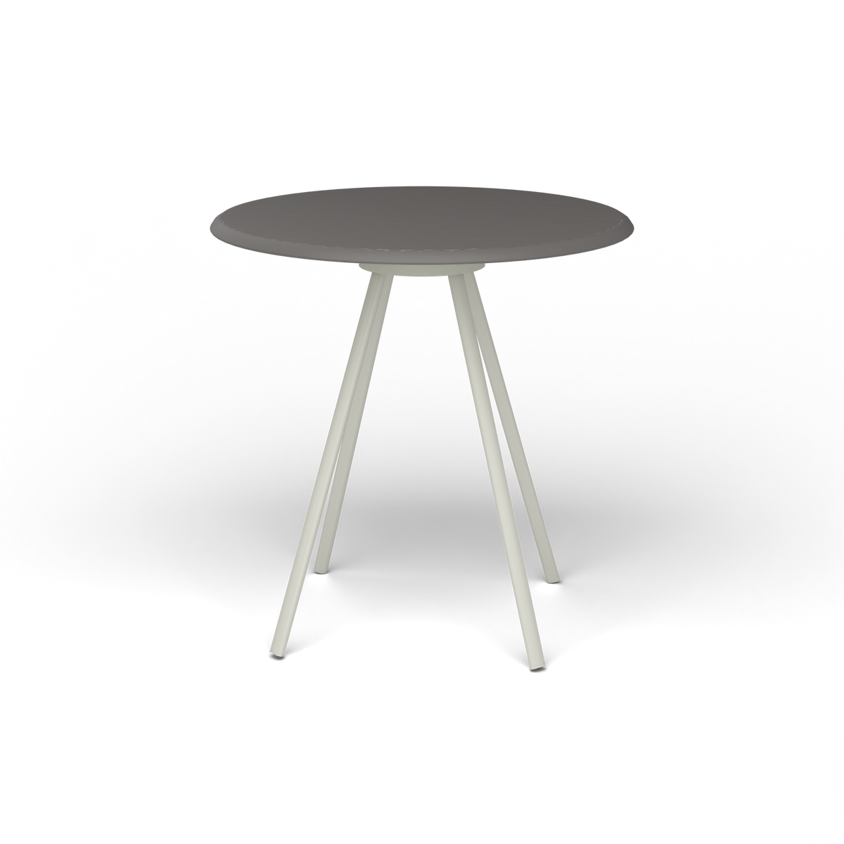 Zebra Tafel - Rond Ø 72 cm, speckled Anthracite, Powder Grey