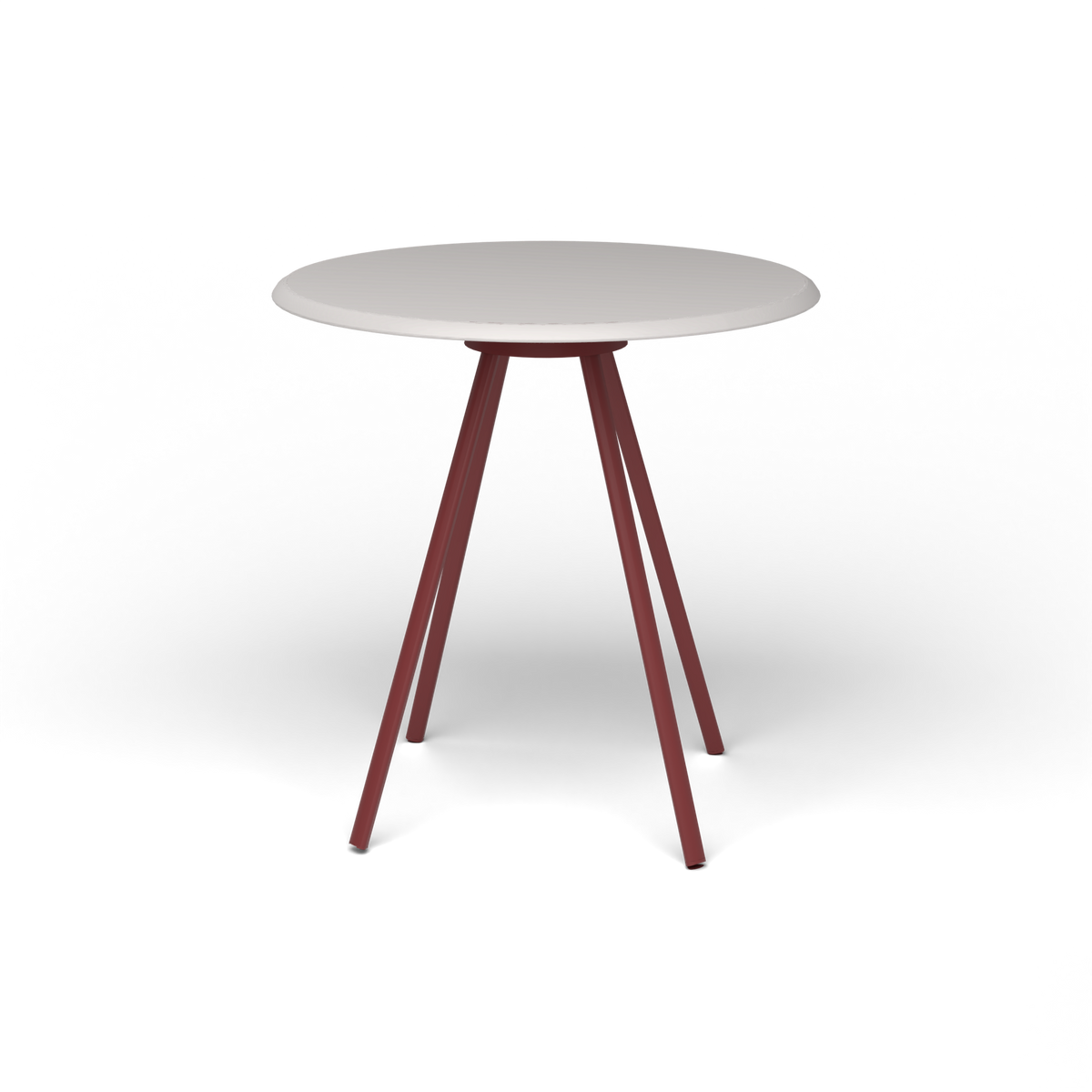 Zebra Tafel - Rond Ø 72 cm, speckled Grey, Autumn Red