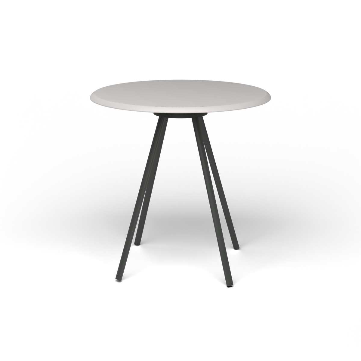 Zebra Tafel - Rond Ø 72 cm, speckled Grey, Metallic Grey