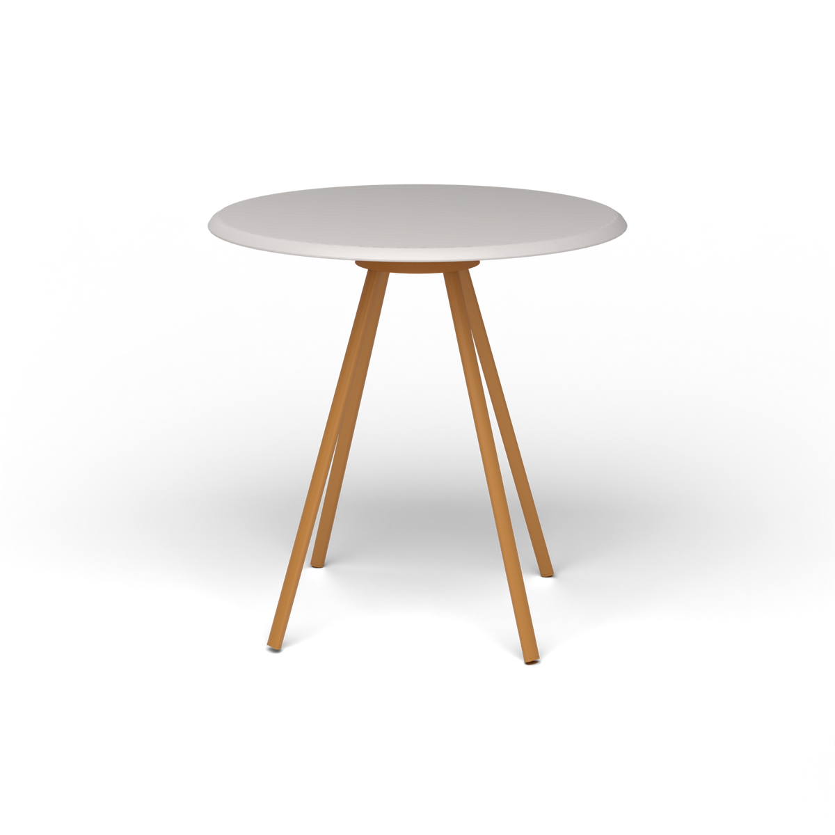 Zebra Tafel - Rond Ø 72 cm, speckled Grey, Mustard Yellow