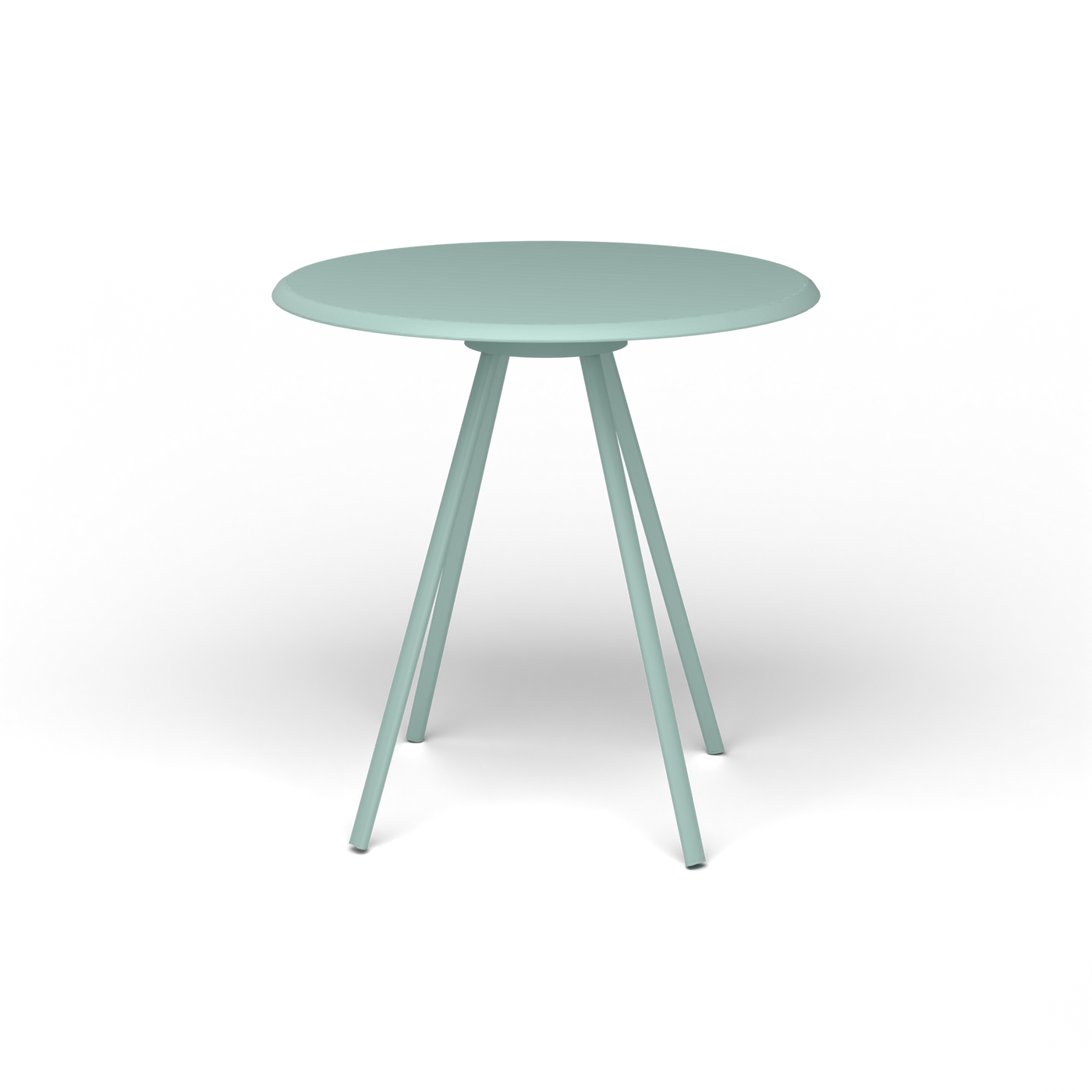 Zebra Tafel - Rond Ø 72 cm, gelakt aluminium, Light Blue