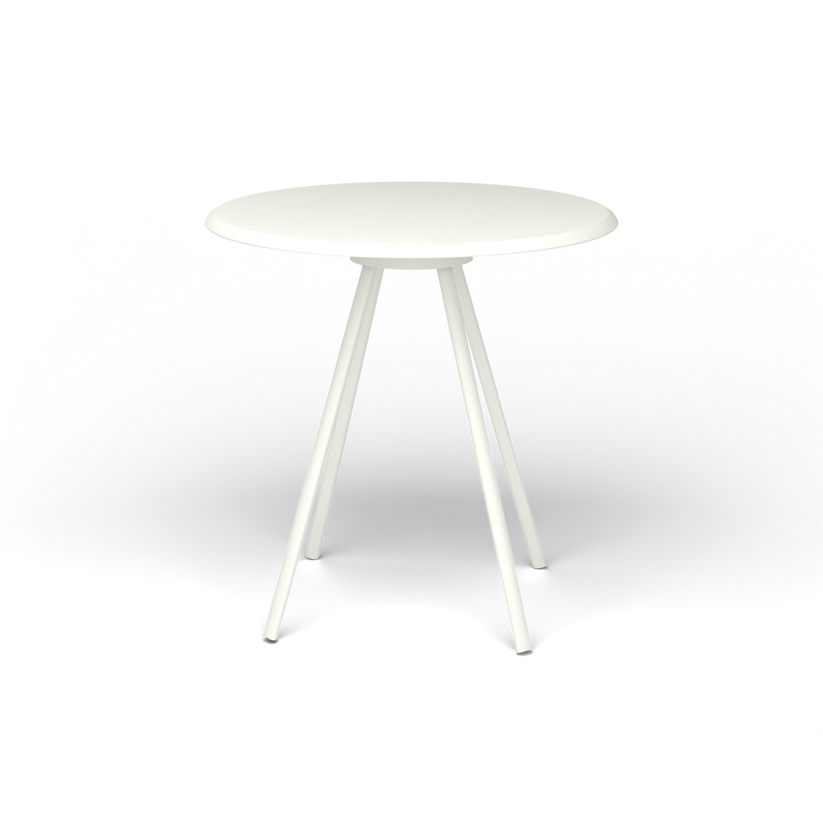 Zebra Tafel - Rond Ø 72 cm, gelakt aluminium, White