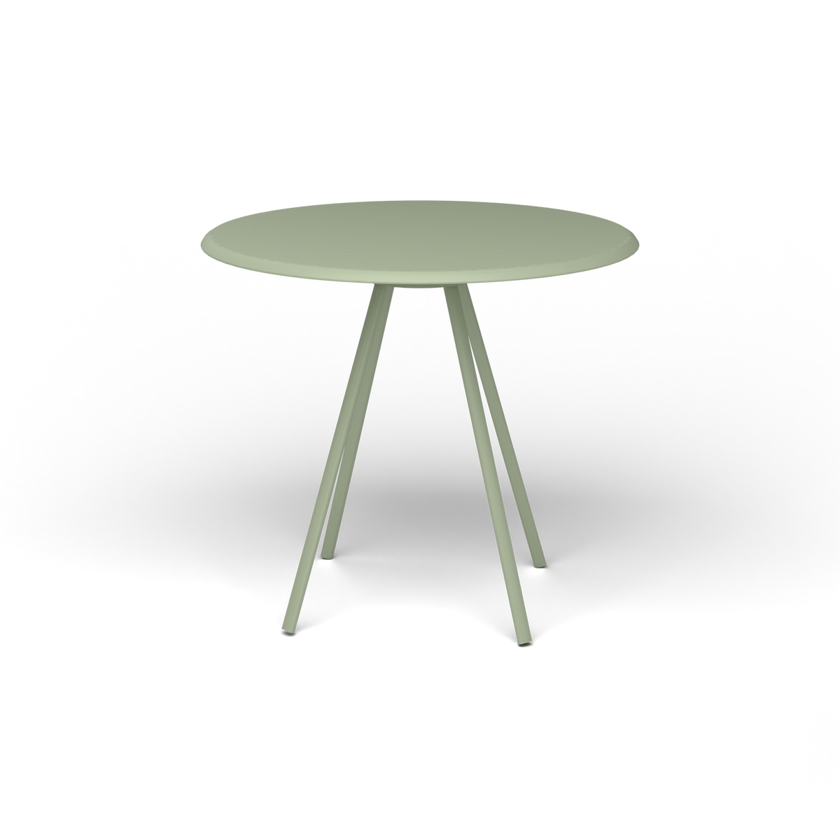 Zebra Tafel - Rond Ø 82 cm, gelakt aluminium, Green Tea