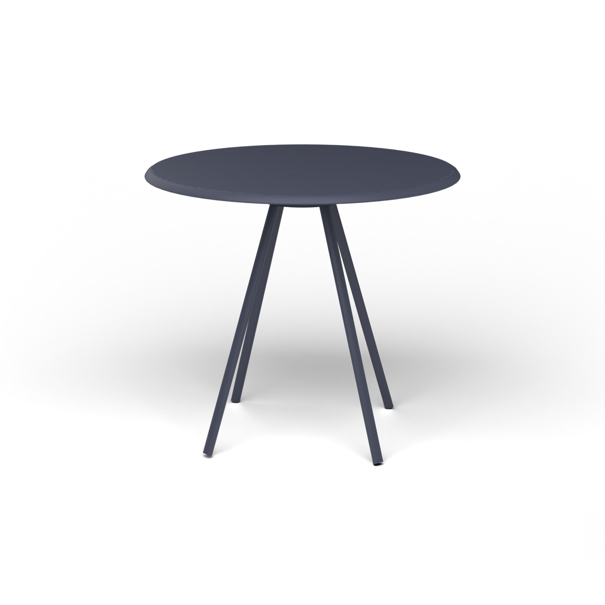 Zebra Tafel - Rond Ø 82 cm, gelakt aluminium, Grey Blue