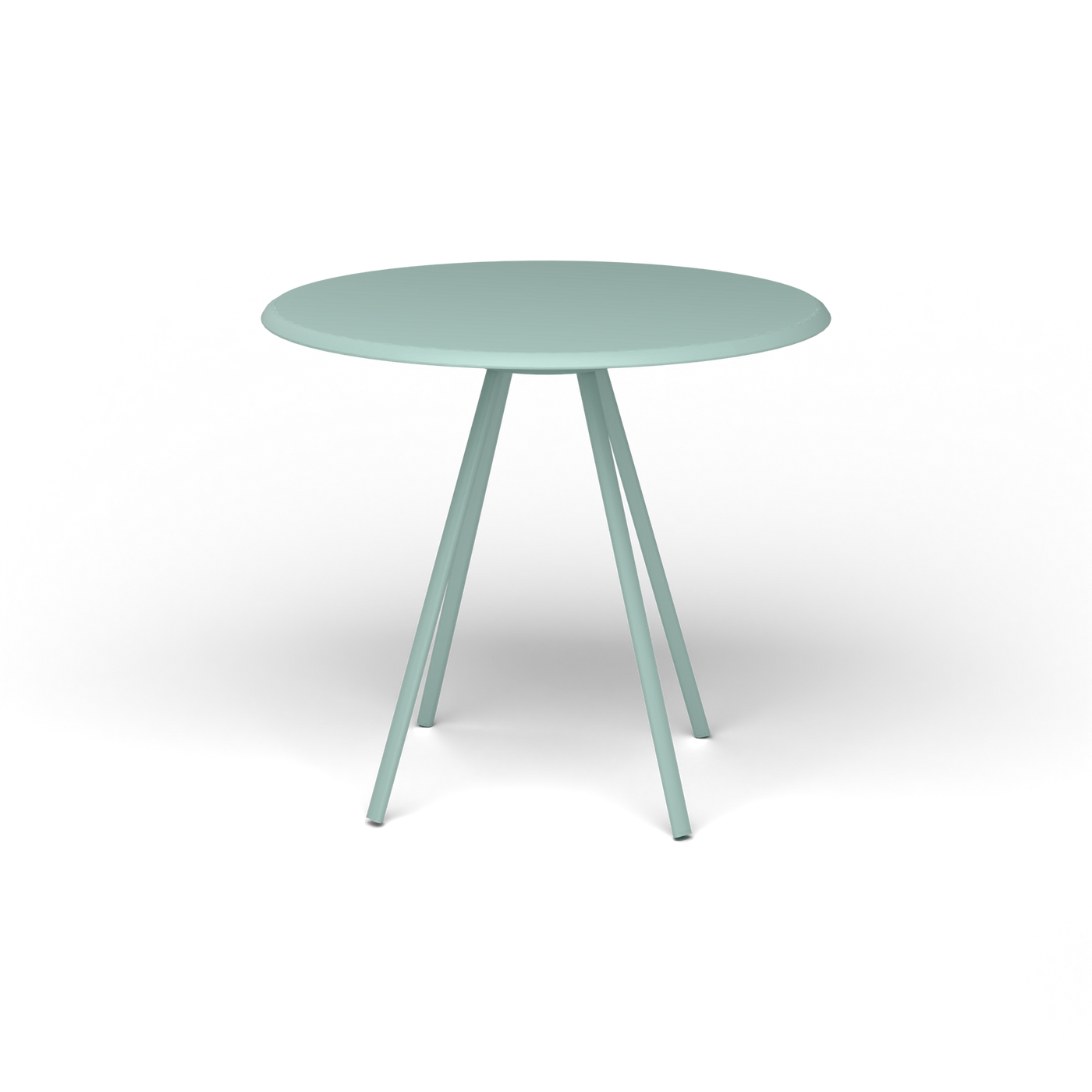 Zebra Tafel - Rond Ø 82 cm, gelakt aluminium, Light Blue