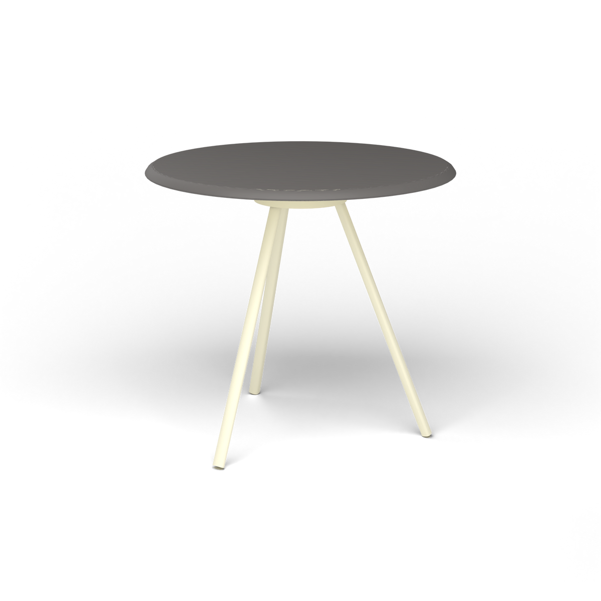Zebra Tafel - Rond Ø 72 cm, speckled Anthracite, Butter White