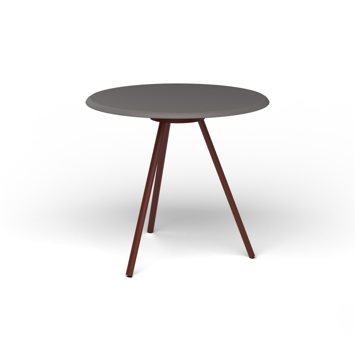 Zebra Tafel - Rond Ø 72 cm, speckled Anthracite, Chestnut Brown
