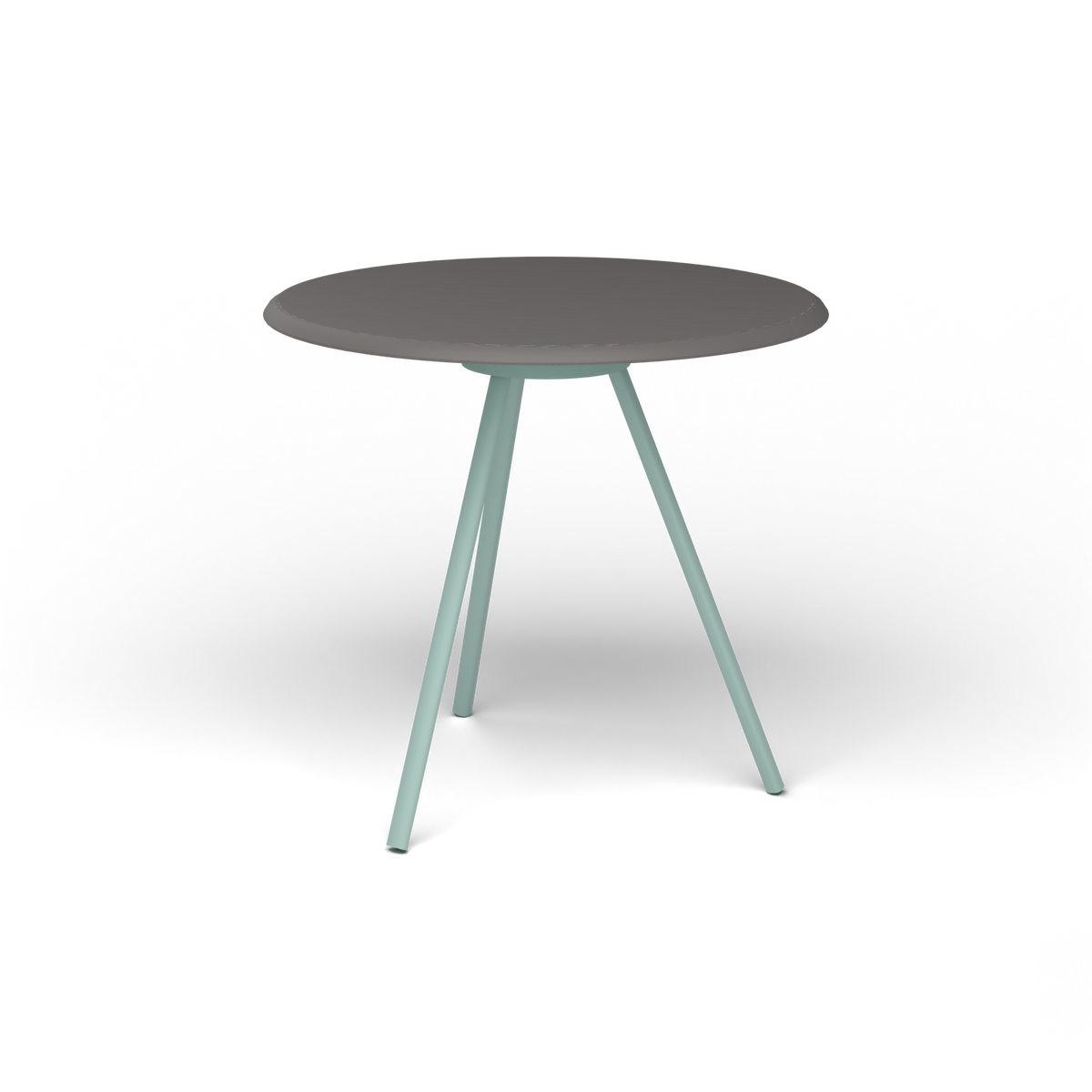 Zebra Tafel - Rond Ø 72 cm, speckled Anthracite, Light Blue