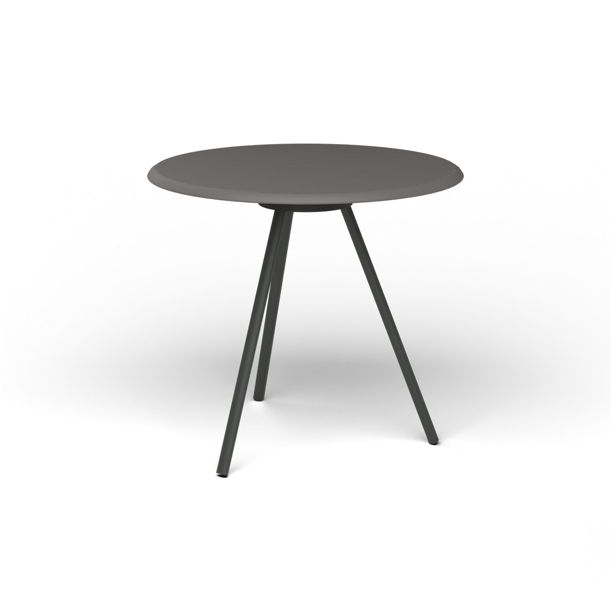 Zebra Tafel - Rond Ø 72 cm, speckled Anthracite, Metallic Grey
