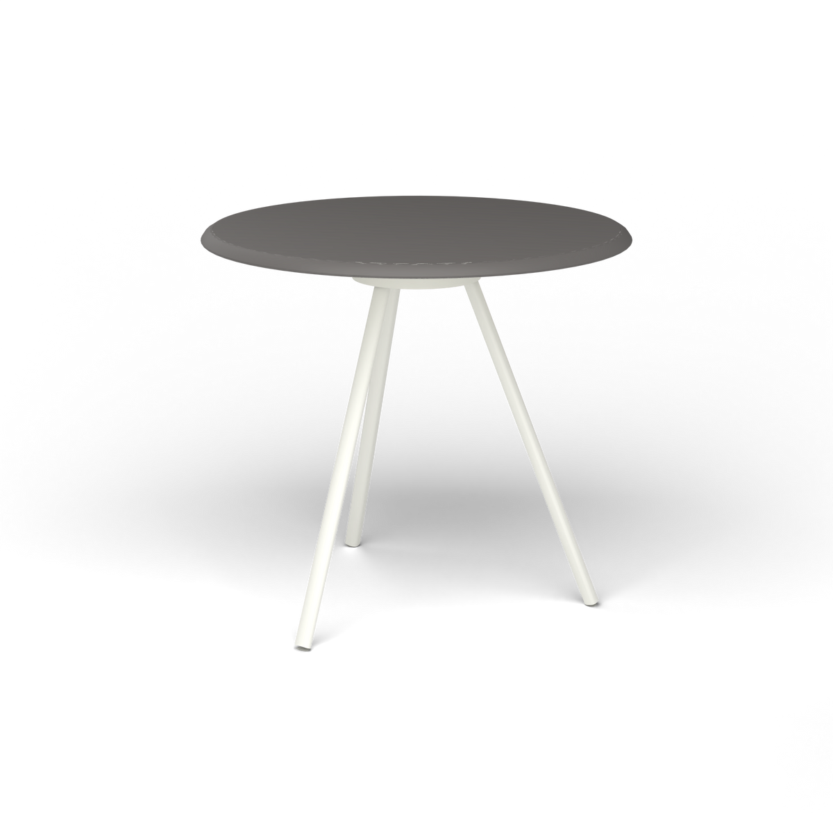 Zebra Tafel - Rond Ø 72 cm, speckled Anthracite, White